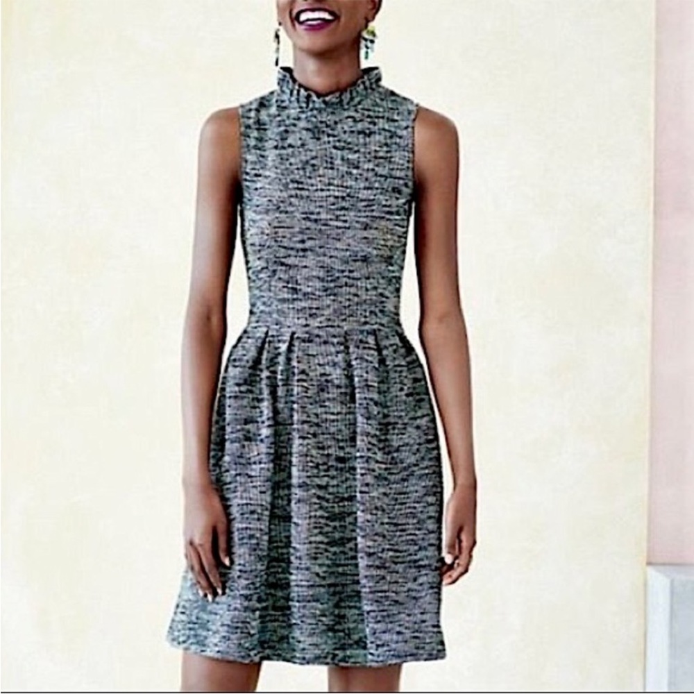 Ganni by Anthropologie sleeveless mock neck dress